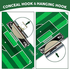 Dry Erase Coaches Clipboard, Waterproof Soccer Whiteboard for Coaches Double-...