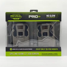 New Tactacam Reveal Pro 3.0 No Glow 2 Pack Cellular Camera RV-XP3-BNDL1