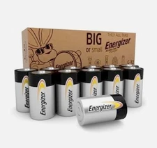 Energizer Alkaline C Batteries 12 Pack Long Lasting