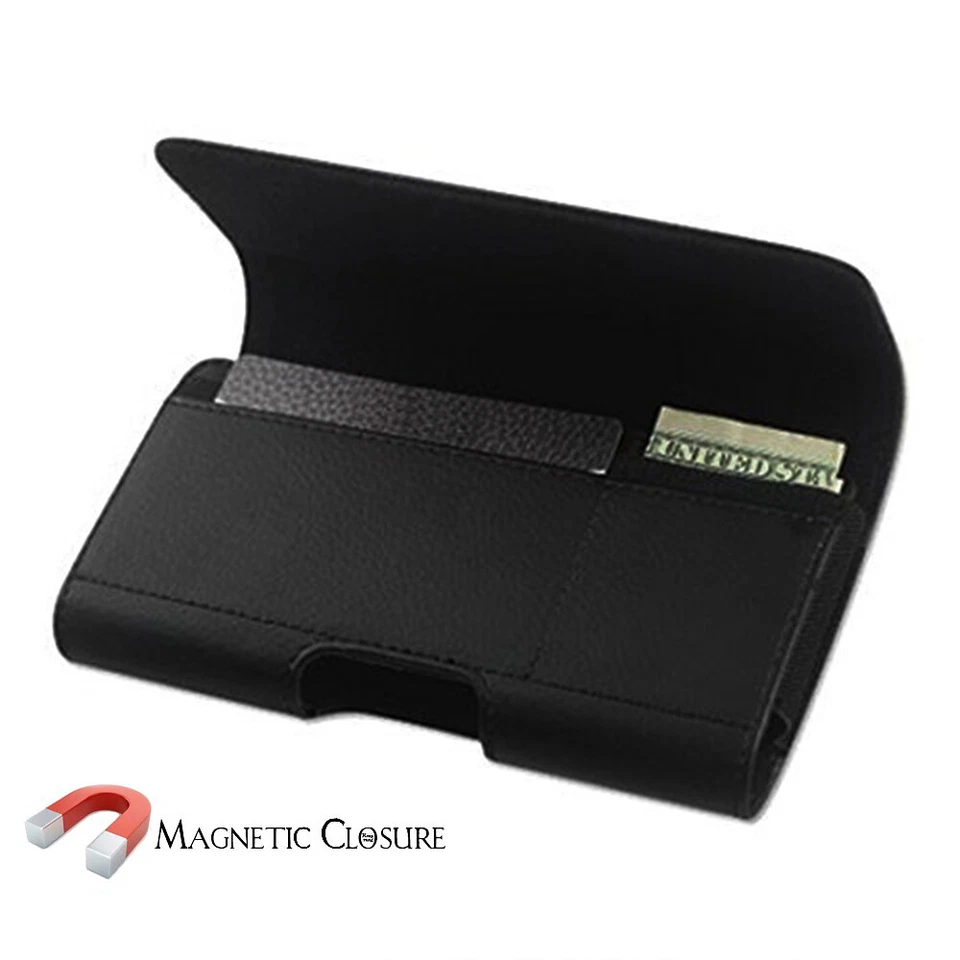 Reiko Leather Belt Clip Case Pouch for Phones COMPATIBLE WITH Otterbox Holster - Image 2 of 4