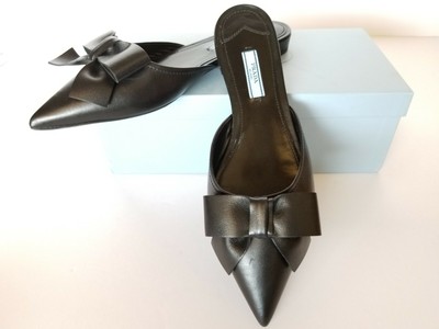 prada bow mule