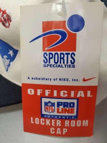 1996 Patriots AFC Champions Sports Specialties Proline Snapback Locker Hat Cap - Picture 9 of 14