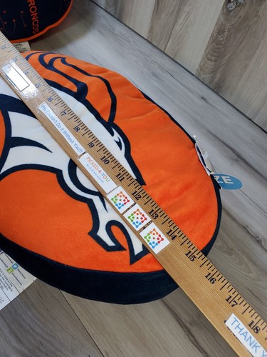 Northwest Cloud Pillow Set Denver Broncos Set of 2 New Soft Oval Blue Orange - Picture 9 of 21