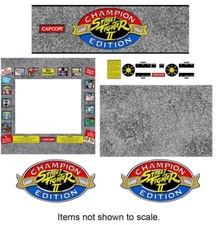 Street fighter 2 Arcade Graphics Reproduction Marquee/CPO/SideArt/Bezel