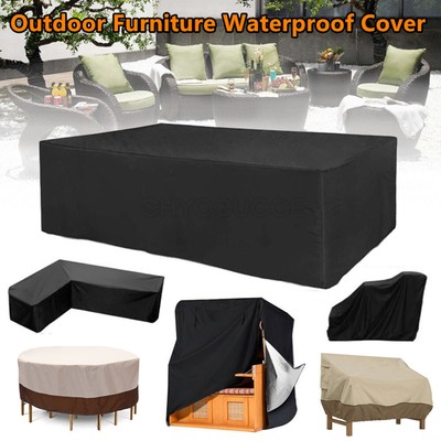 Waterproof Garden Patio Furniture Cover Rattan Table Cube Seat Covers Outdoor Waterproof Garden Patio Furniture Cover, Seat Covers For Garden Furniture
