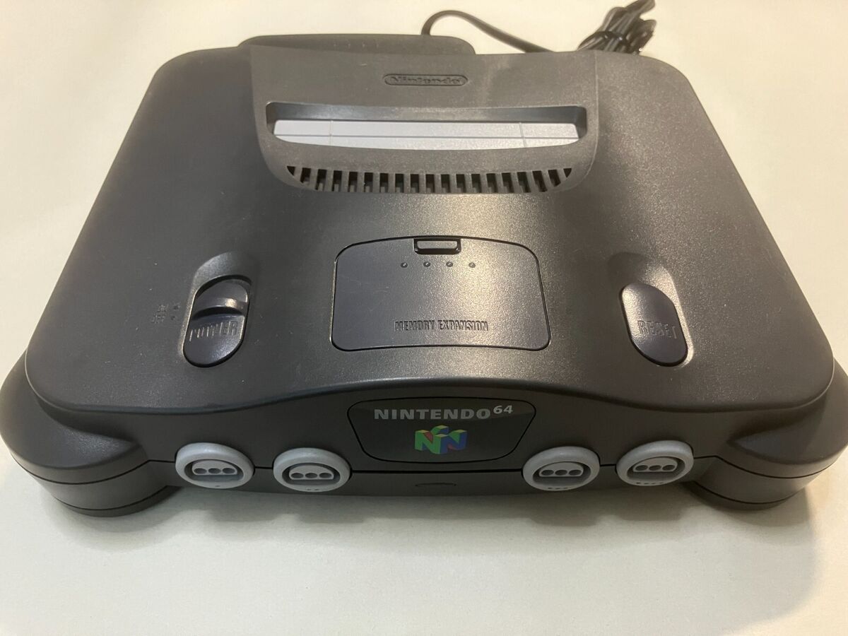 Nintendo 64 Black Console (NTSC-J) with one controller and