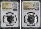 2024 Morgan & Peace Silver Dollar Reverse Proof PF70 First Day Issue; FDI #2146.