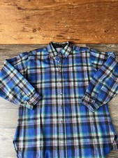 RARE Vintage 1960 Men's PENDLETON Woolen Mills WOOL PLAID FLANNEL SHIRT Size L