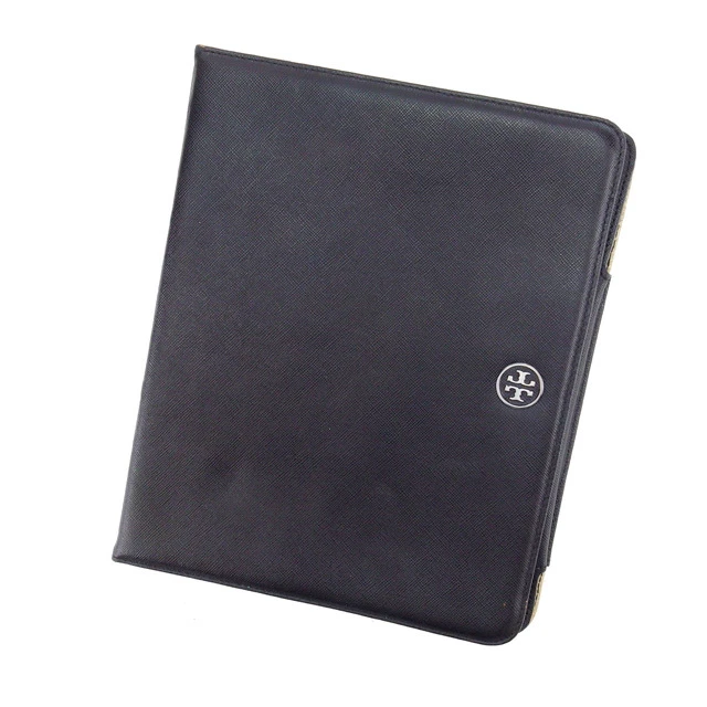 Tory Burch iPad case Black Black Woman Authentic Used S041