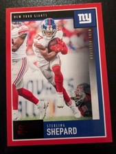 2020 Panini Score Football Sterling Shepard Red Foil Parallel #177 Giants