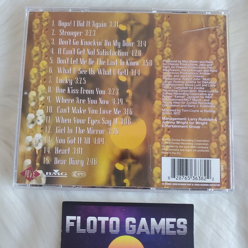 CD MUSICAL : Britney Spears - Oops I Did It Again + Bonus - POP - Floto Games - Imagen 2 de 2
