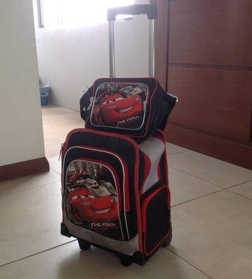 lightning mcqueen trolley bag