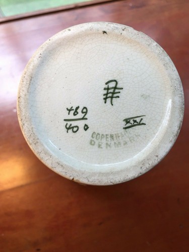 Royal Copenhagen Early Faience Vase Porcelain Denmark - Picture 7 of 8