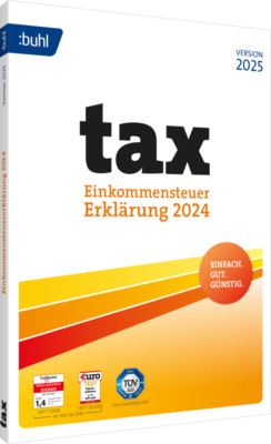 BUHL tax 2025 (für das Steuerjahr 2024), Windows 11/10, Digitaler Download