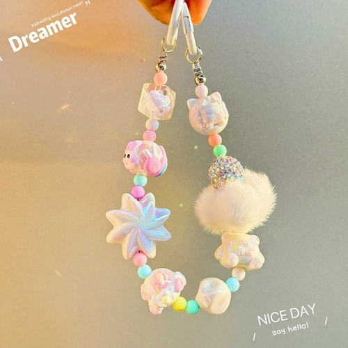 Plush Mobile Phone Strap Doll Chain Phone Charm Rope New Phone Lanyard - Zdjęcie 10 z 10