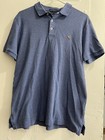 $110 Polo Ralph Lauren Men's Blue Short-Sleeve Classic-Fit Pony Shirt Size M