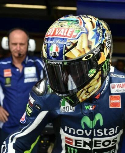 Model Helmet 1:8 Minichamps Valentino Rossi Moto Yamaha Mugello 2014 Die Cast - Image 2 of 3