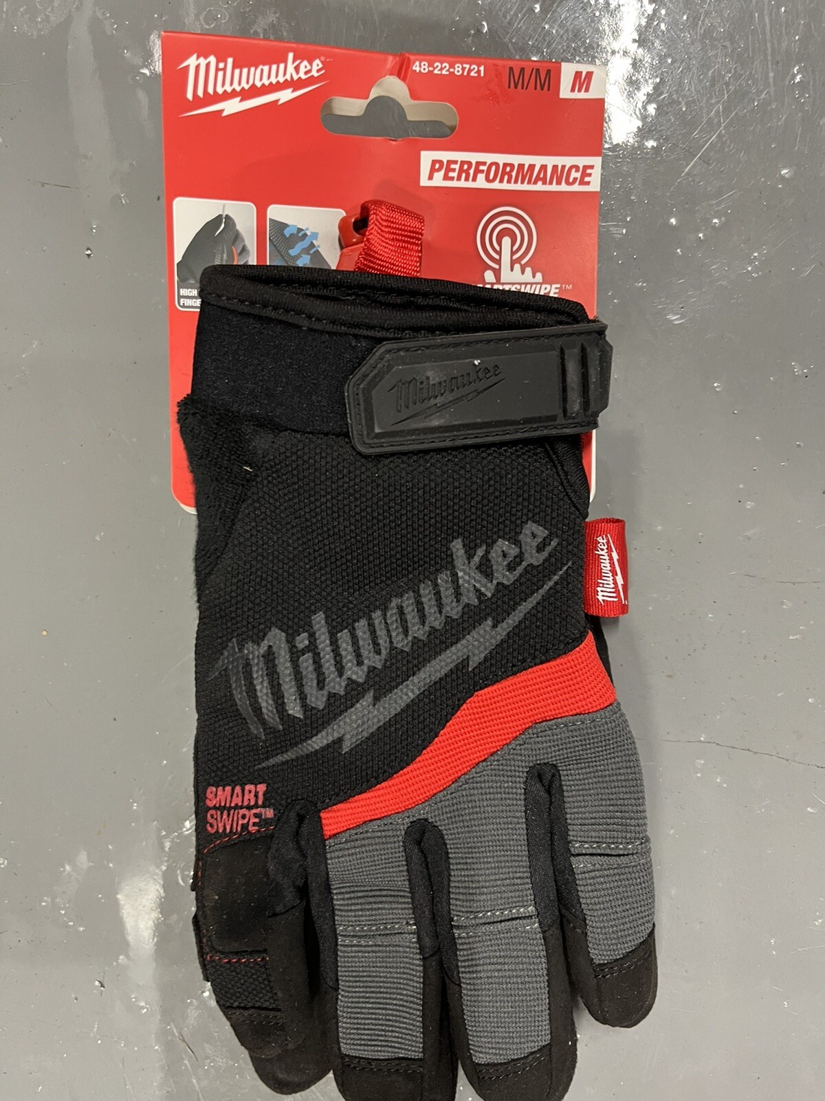 solidariteit onvergeeflijk Vooruitzien Milwaukee Performance Work Gloves With Smart Swipe 48-22-8721 Size Medium |  eBay