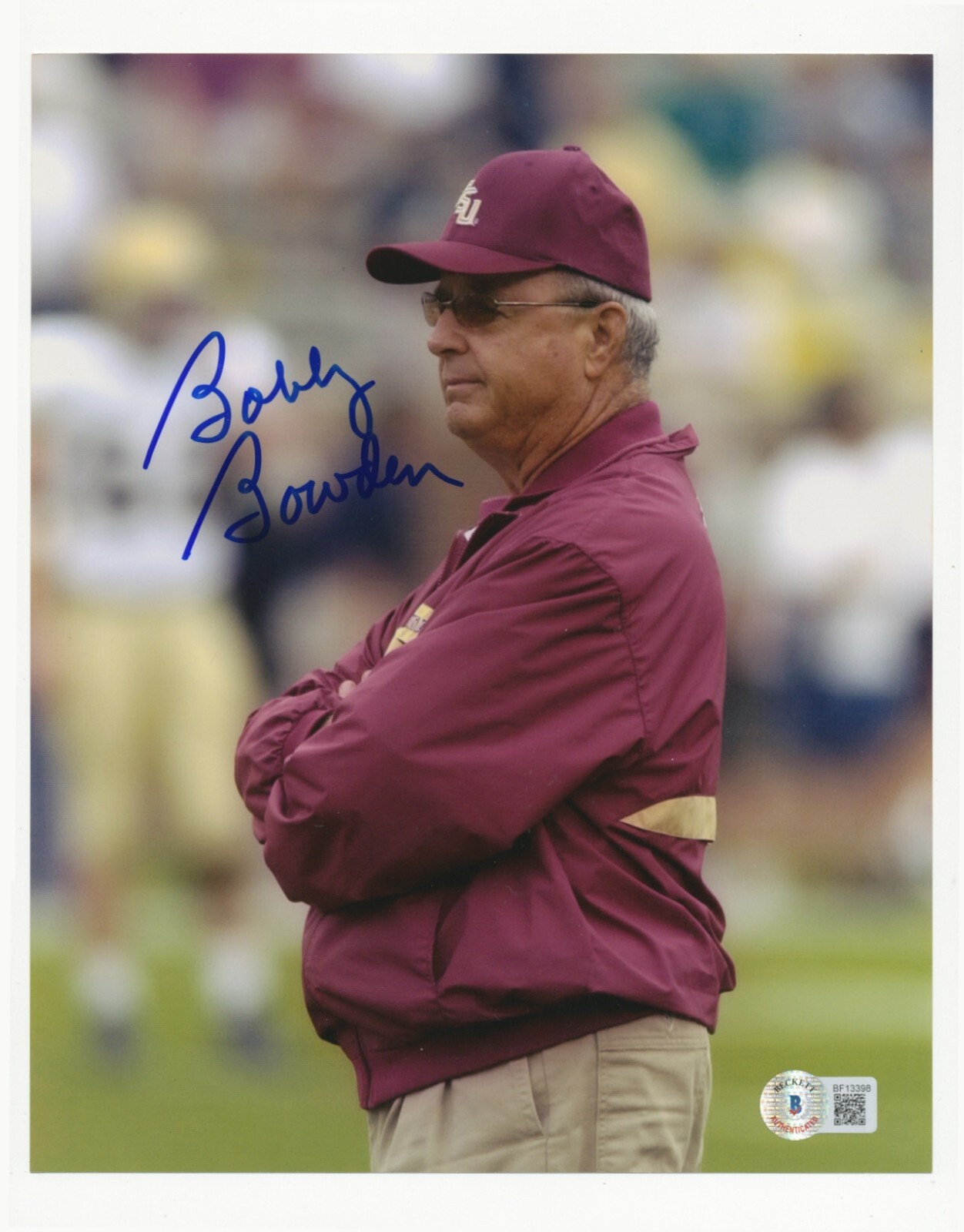BOBBY BOWDEN Autographed Signed Florida State Seminoles / Florida State St FSU 8x10 Photo - BAS Beckett b 