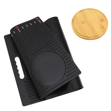 Nonslip Fish Fillet Mat with Cutting Board Extra Large 32.5"x15.7"  Rollable