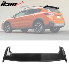Fits 18-23 Crosstrek & 17-23 Impreza Hatchback IKON Roof Spoiler Gloss Black ABS