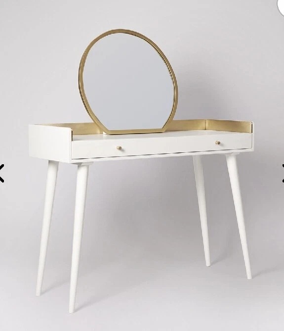 Swoon Fresco Dressing Table White Brass eBay