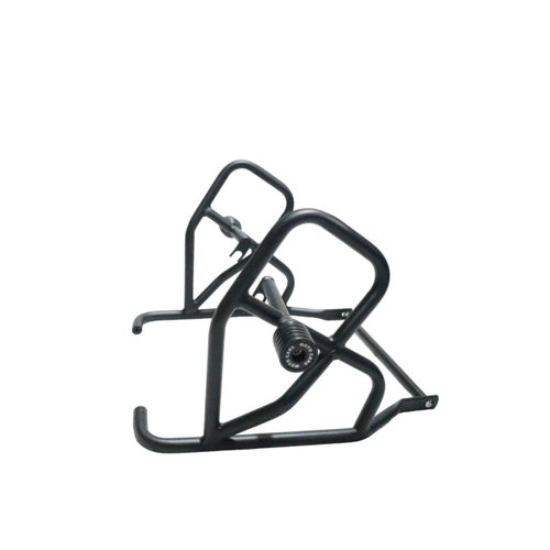 "CRASH GUARD WITH SLIDER, BLACK" FIT FOR ROYAL ENFIELD HIMALAYAN 411 & SCRAM 411 - Picture 2 of 6