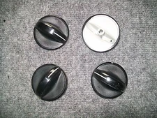 W10851285 Whirlpool Range Oven Control Knobs (Set of 4) Black