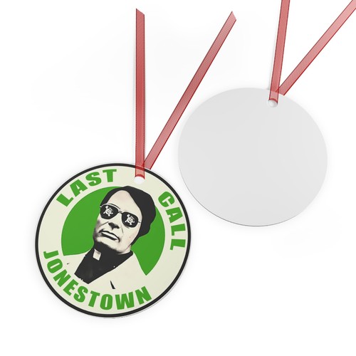 Jim Jones LAST CALL Jonestown Metal Ornaments - Picture 4 of 5