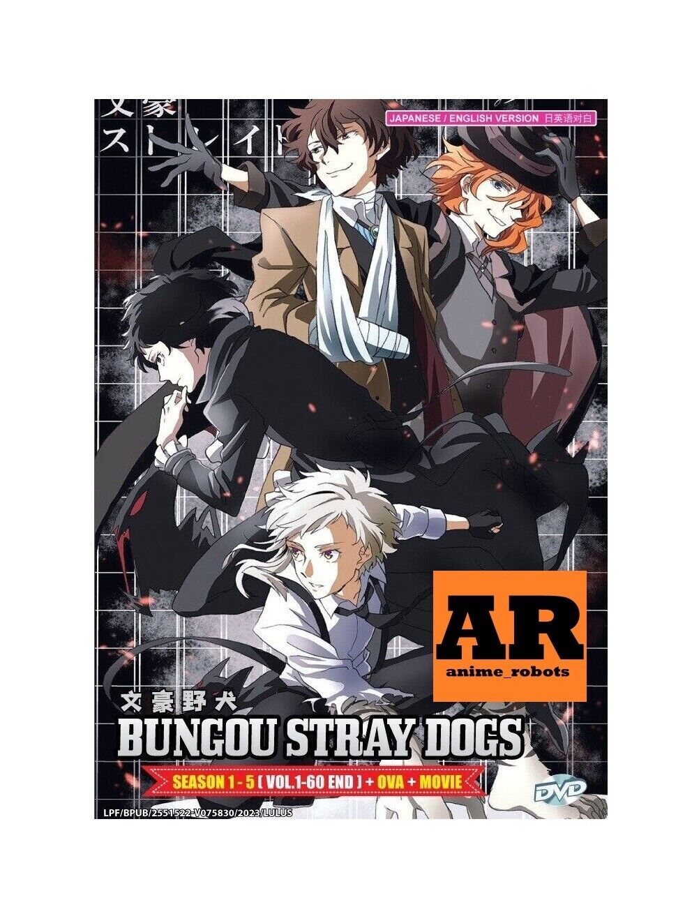 ANIME DVD~ENGLISH DUBBED~Bungou Stray Dogs Season  1-5(1-60End+OVA+Movie)+GIFT