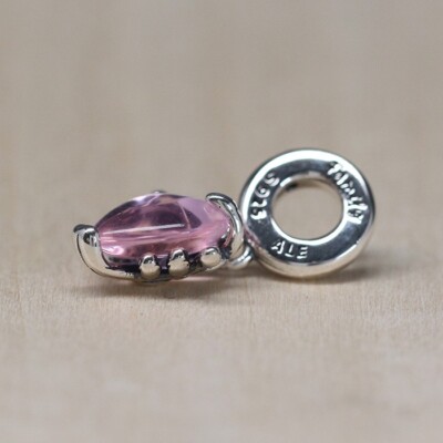 100 PANDORA 792654C01 Pink Family Tree & Heart Dangle Charm WITH