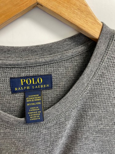 Polo RALPH LAUREN Men's Big Pony Logo Thermal Waffle Knit Shirt Big & Tall 1X-4X - Picture 8 of 26