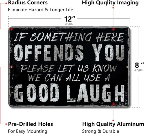 Vintage Garage Decor Funny Sarcasm Metal Tin Signs Home Bar Man Cave Wall Decor - Picture 9 of 34