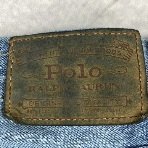 Polo Ralph Lauren Mens The Thompson Relaxed Fit Straight Jeans 36x29 Medium Wash - Picture 17 of 18