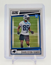 2022 Score #398 Charleston Rambo (RC) Carolina Panthers Rookie Card