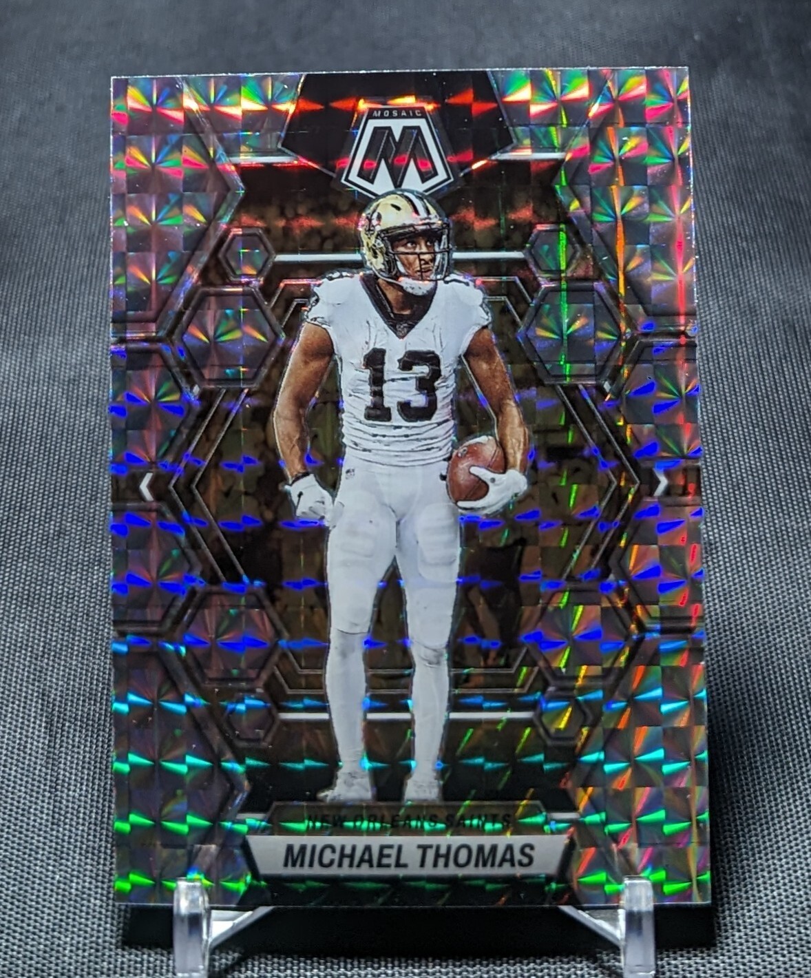 Michael Thomas Silver Holo Prizm 2023 Mosaic Card #171 New Orleans Saints