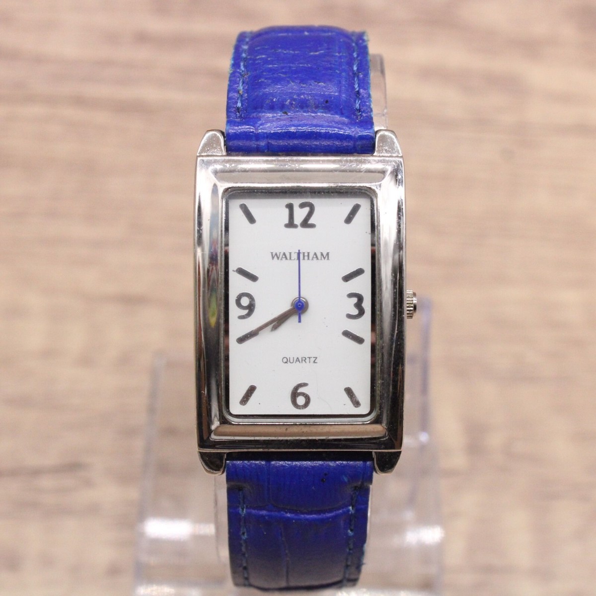 Rectangular Blue Stone Dial Leather Strap Watch Rectangle Watch With Blue Strap - Etsy main image 4