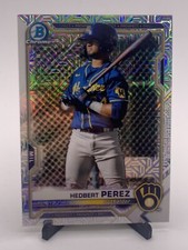 2022 Bowman Chrome Prospects Baseball Mega Box Refractor #BCP67 Hedbert Perez