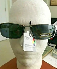 POLAR SPEX POLARIZED GLARE ELIMINATING 100% UV BLOCKING SILVR FRAMED SUN GLASSES