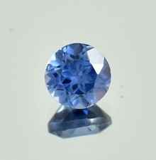 5x5 MM Natural Montana Light Pastel Blue Sapphire Loose Round Gemstone Cut