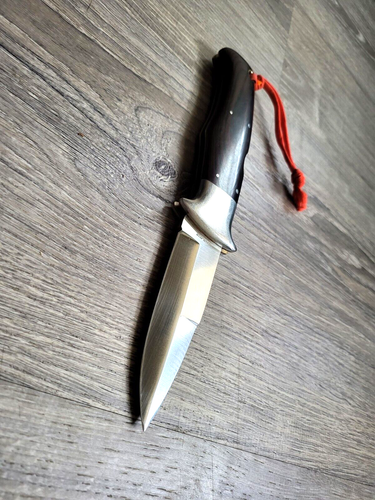 VINTAGE AL MAR SERE 3003 FOLDING KNIFE MICARTA HANDLE 1980S SEKI JAPAN - Picture 8 of 17