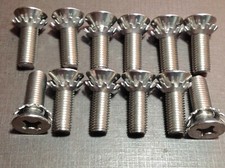 Ford 516-24 X 1 Flat Head Stainless Steel Machine Screws Washers 12 Pcs Ford 516-24 X 1 Flat Head Stainless Steel Machine Screws Washers 12 Pcs