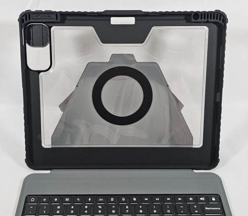 Case w Keyboard for 13" iPad Pro M4 1014 Backlit Bluetooth Rugged Detachable - Picture 6 of 19
