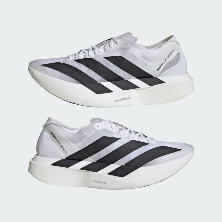 adidas Adizero Adios Pro Evo 1 White Black Running Shoes adidas Adizero Adios Pro Evo 1 White Black Running Shoes