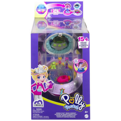 MATTEL HCG25 POLLY POCKET,SPACE COMPACT,UFO-SCHATULLE,WELTRAUM-SPIELSET OVP*NEU*