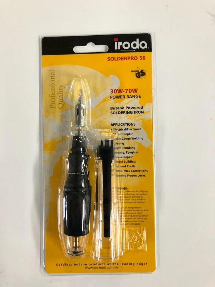 Iroda SOLDERPRO 50, SP50, SP-50 Cordless Butane Gas Soldering Iron - Blue - Image 3 of 4