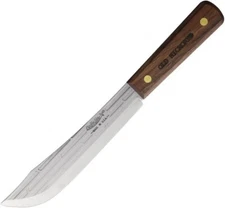 Old Hickory Kitchen Butcher Knife 7" Carbon Steel Blade Hickory Wood Handle