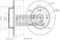 2X Maxgear 19-1843 Bremsscheibe FüR Honda