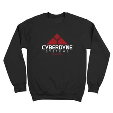Cyberdyne Systems Sunnyvale  Terminator Skynet Geek Black Crewneck Sweatshirt