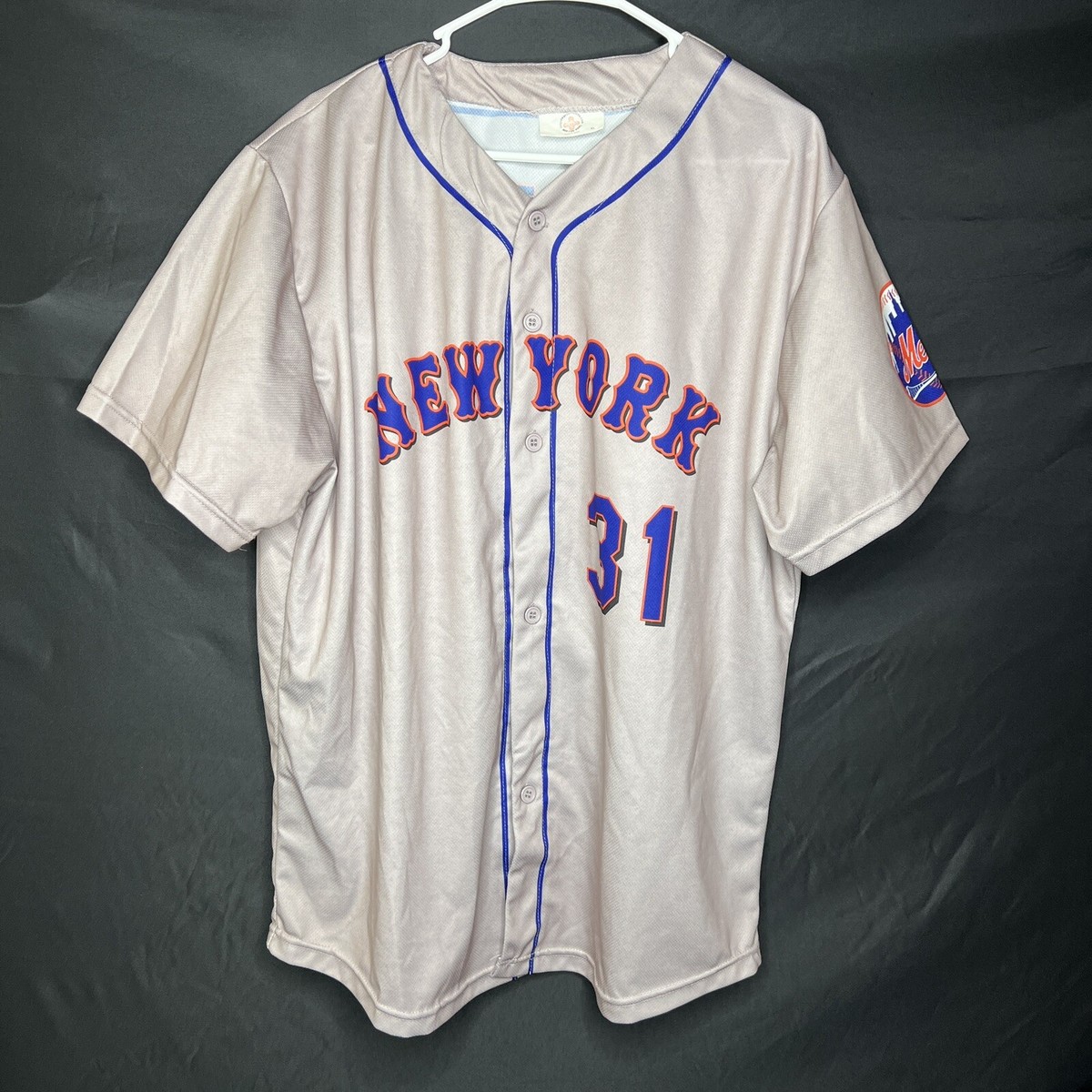 New York Mets Men's XL Mike Piazza #31 Away Jersey Stadium